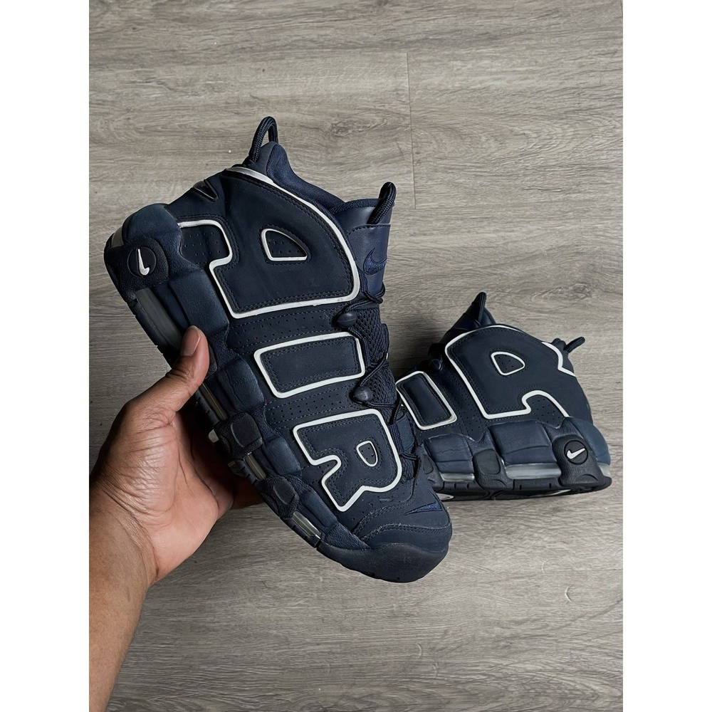 Size 11- Nike Air More Uptempo Obsidian 921948-400